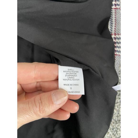 Women’s Gabrielle Union Houndstooth Blazer Size Small Button Front NWT Tweed - Picture 6 of 7
